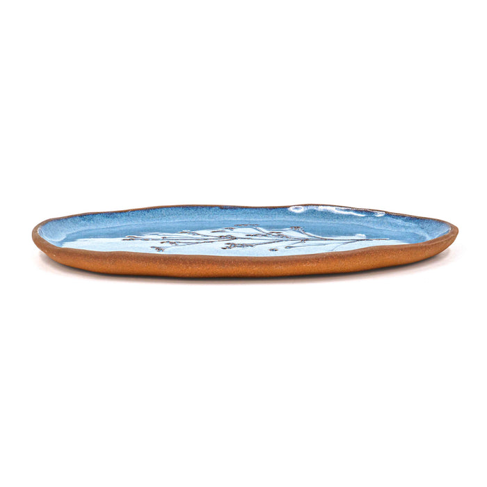 Blue Oval Platter