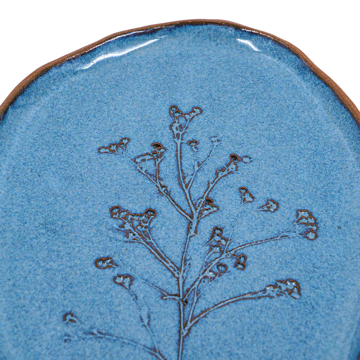 Blue Oval Platter
