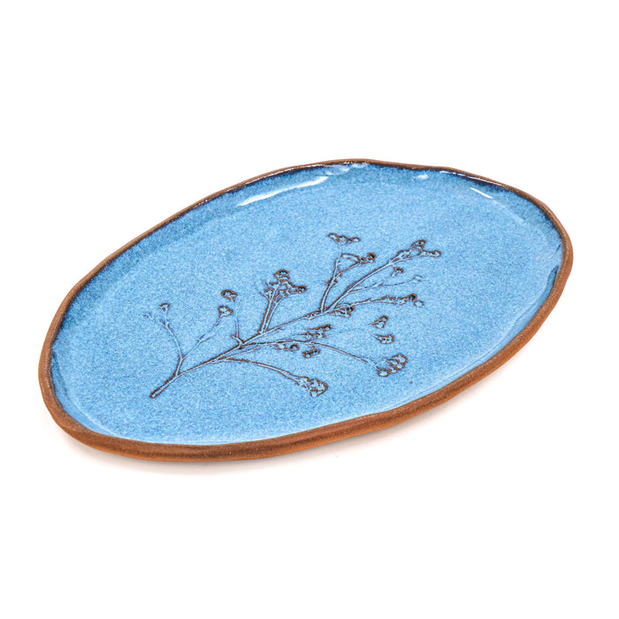 Blue Oval Platter