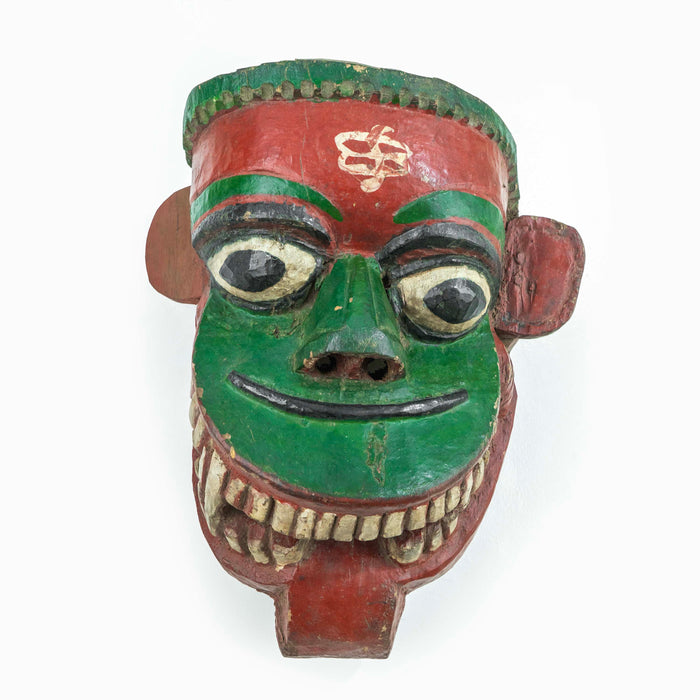 Mukhavat Green Wooden Mask