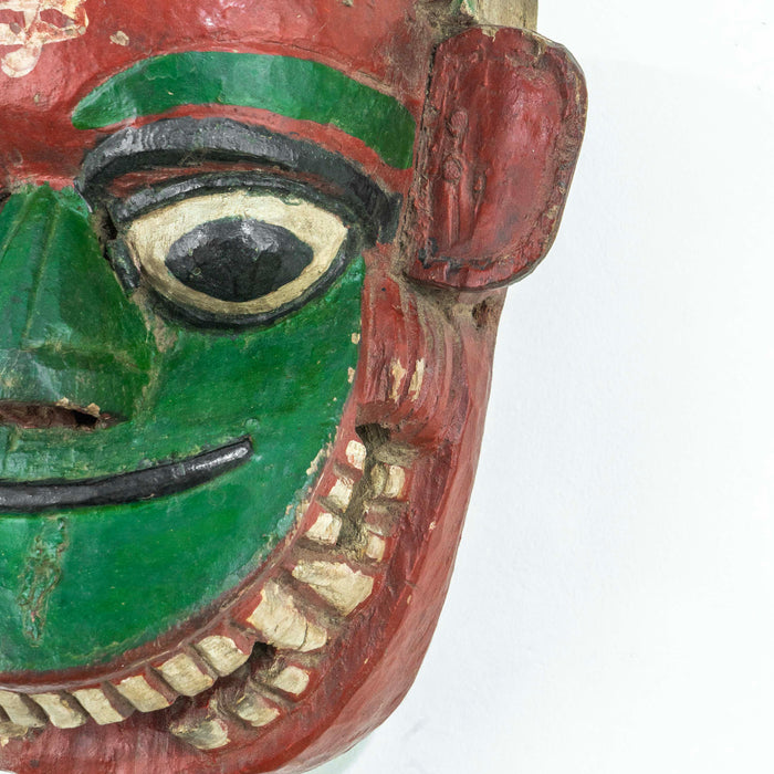 Mukhavat Green Wooden Mask