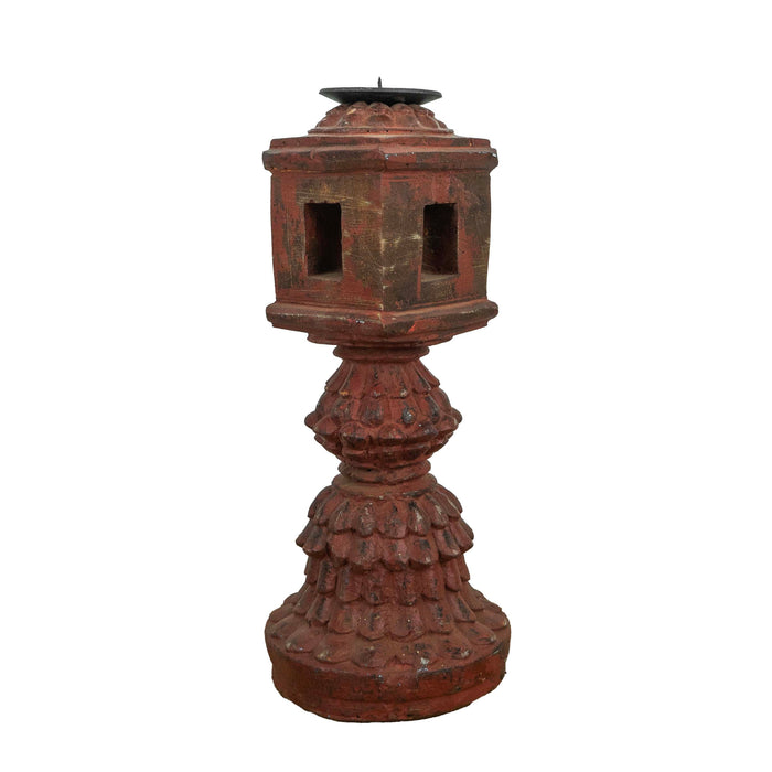 Aras Resin Wood Candle Holder