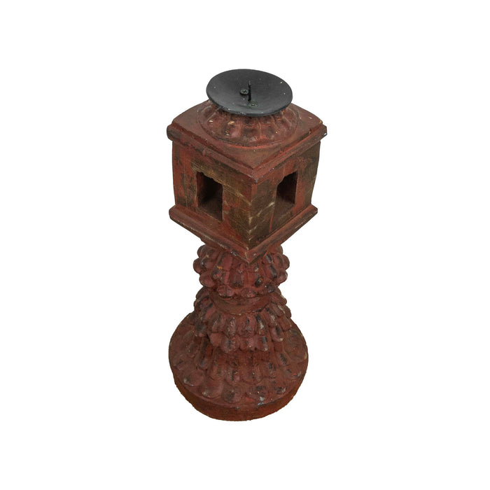 Aras Resin Wood Candle Holder