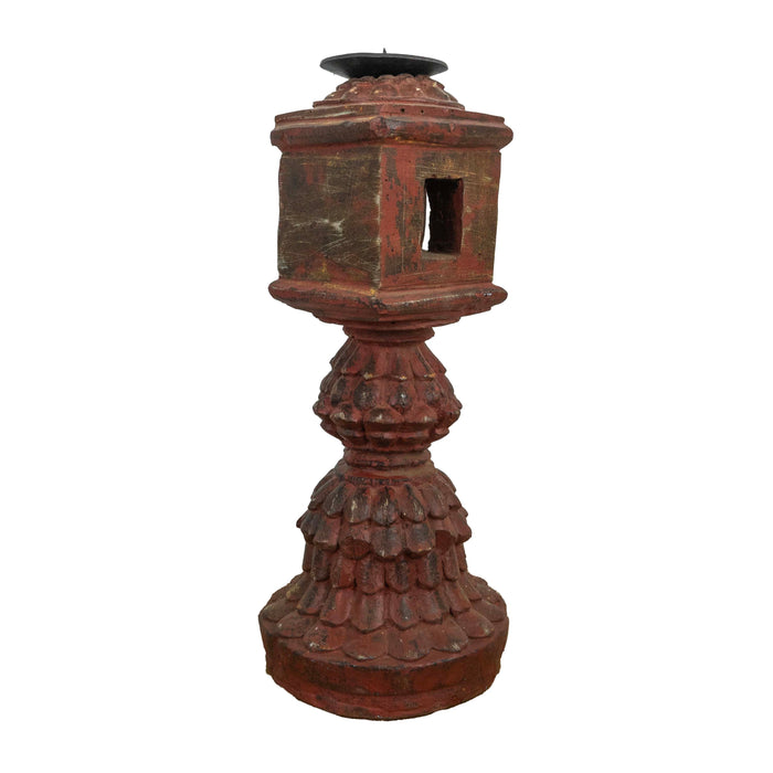 Aras Resin Wood Candle Holder