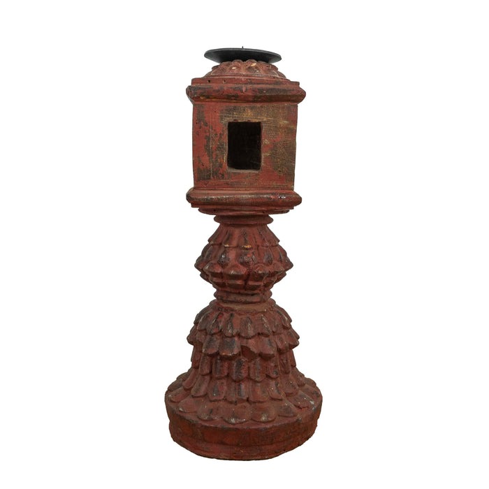 Aras Resin Wood Candle Holder