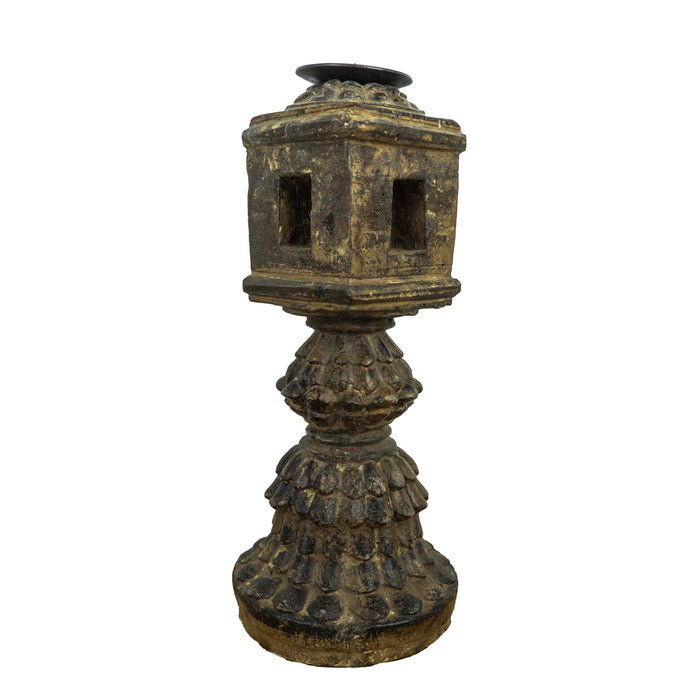 Aras Resin Wood Candle Holder