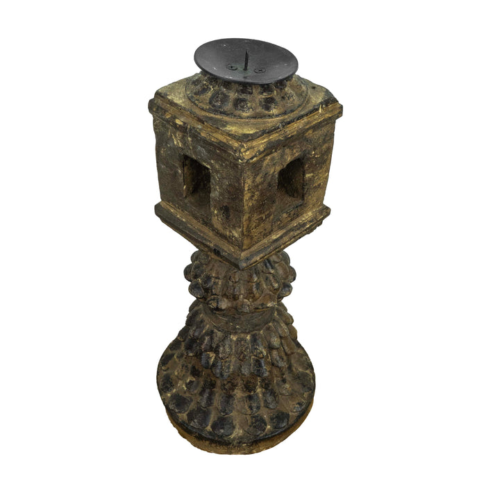 Aras Resin Wood Candle Holder