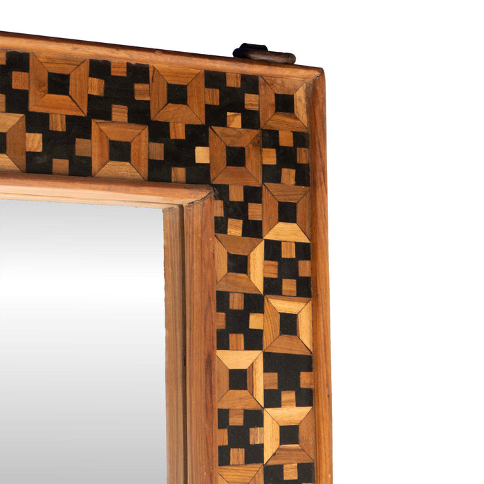 Naqsh Teak Wood Mirror