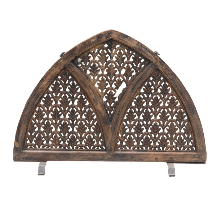 Roya Teak Wood Panel With Iron stand