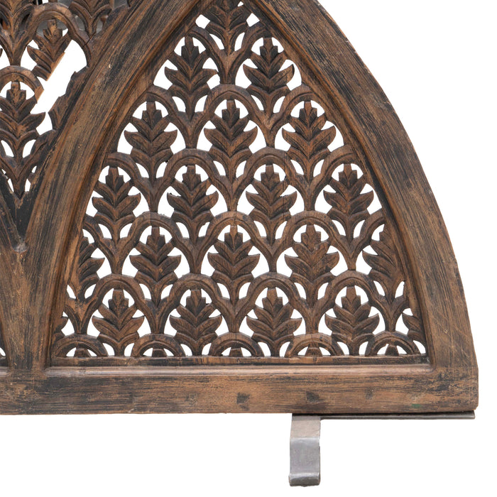 Roya Teak Wood Panel With Iron stand