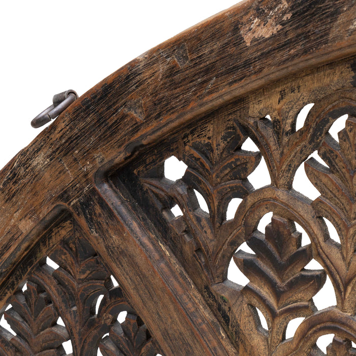 Roya Teak Wood Panel With Iron stand