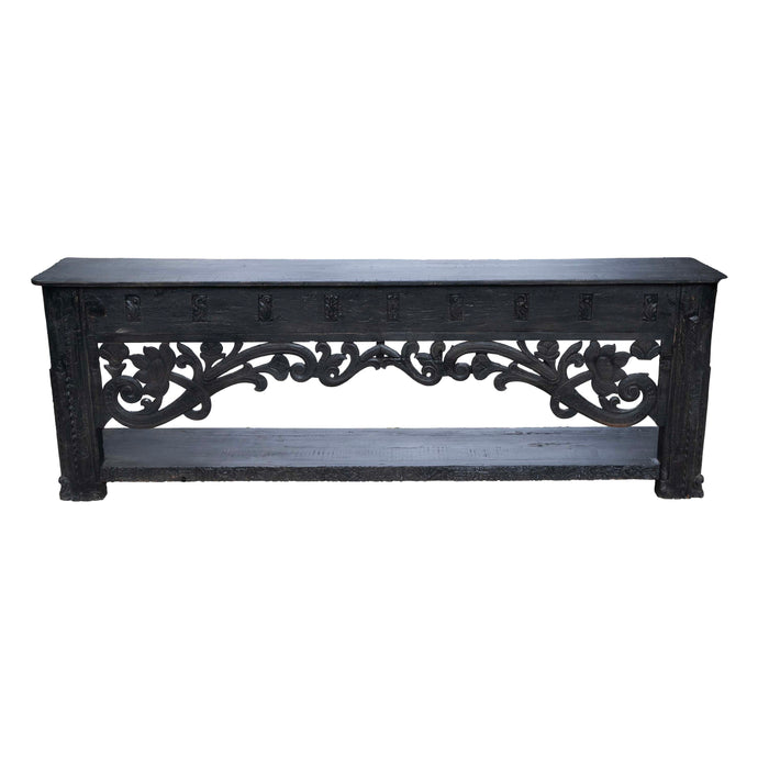 Hera Recycled Wood Console Table Black