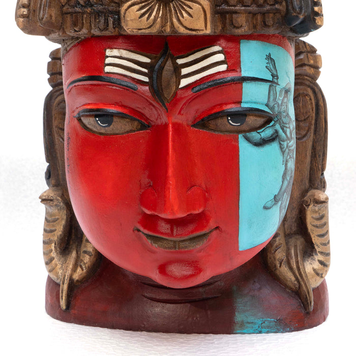 Shiva Mask Red & Blue Dancing Shiva