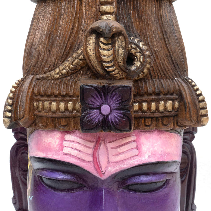 Shiva Mask Parvati Purple