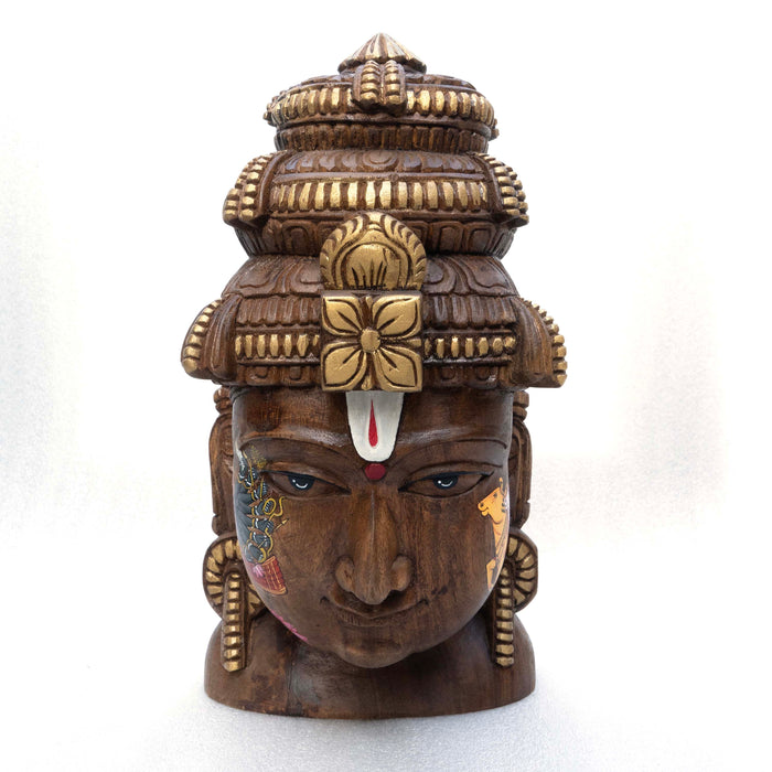 Vishnu Mask Krishna 16 hands Pichwai Style