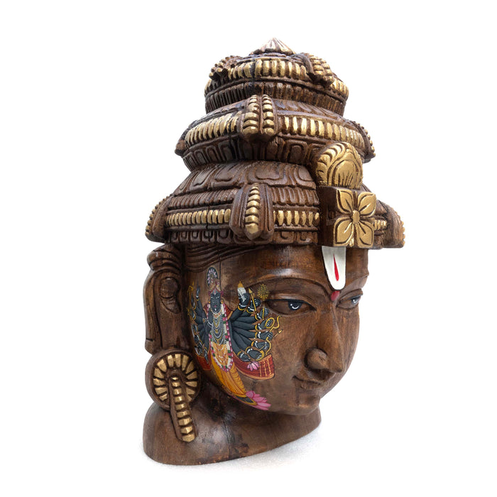 Vishnu Mask Krishna 16 hands Pichwai Style