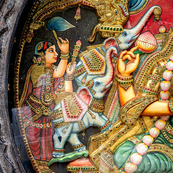GAJALAKSHMI TANJORE PAINTING