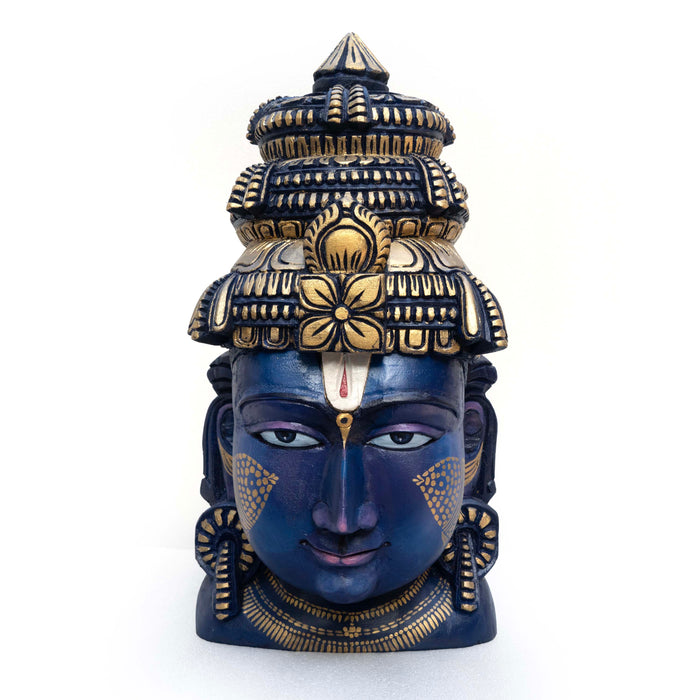 Vishnu Mask Vithala Blue & Gold