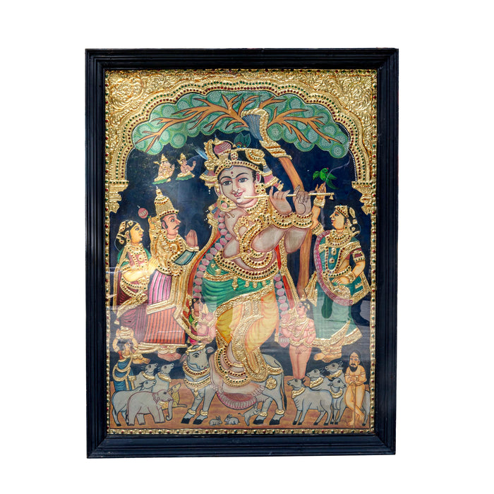 KRISHNA TANJORE PAINTING