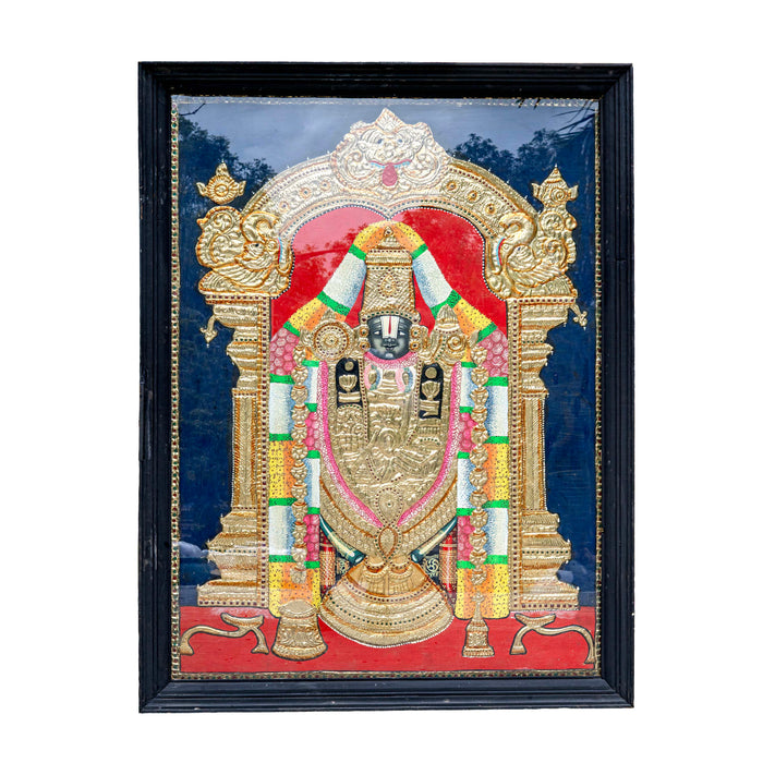 VENKATESHWARA SWAMY TANJORE PAINTING