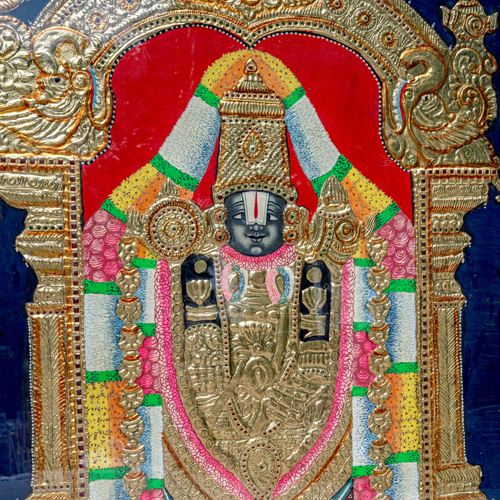 VENKATESHWARA SWAMY TANJORE PAINTING