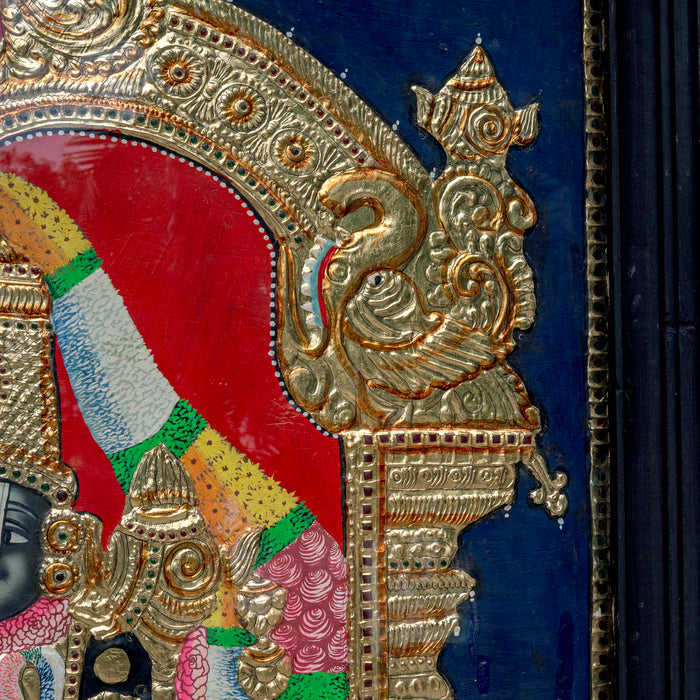 VENKATESHWARA SWAMY TANJORE PAINTING