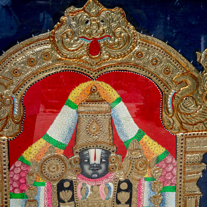 VENKATESHWARA SWAMY TANJORE PAINTING