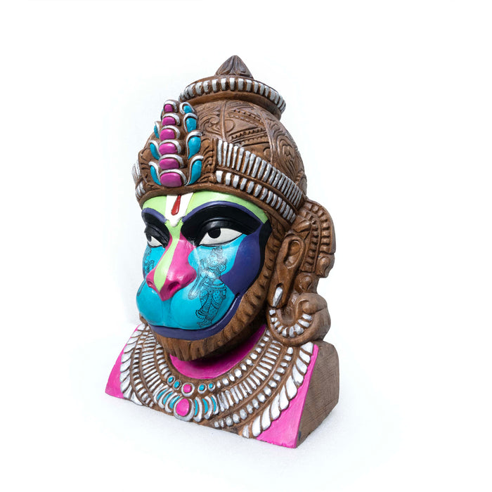 Hanuman Neon Blue with Tandav Table Top Mask