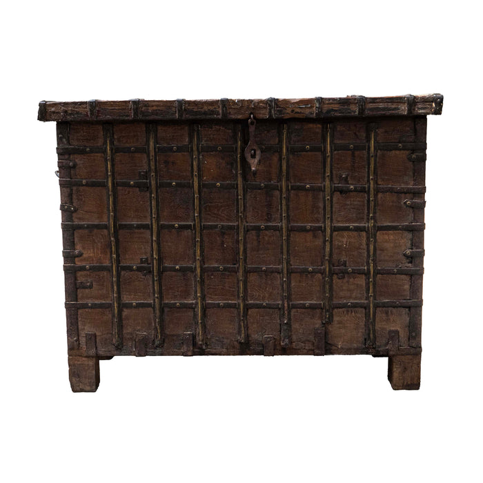 Aimanu Teakwood Iron Fitted Console Box