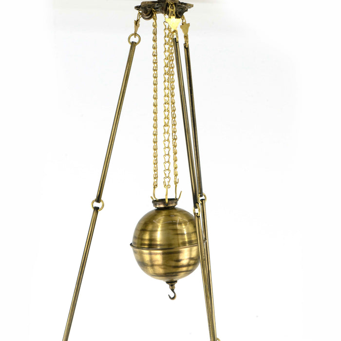 Tiffany Brass Pully Pendant Lamp