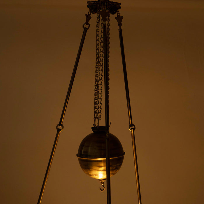 Tiffany Brass Pully Pendant Lamp