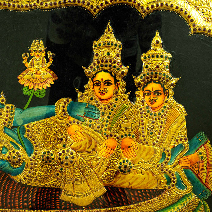 Tanjore Painting Teak with Ranganathar