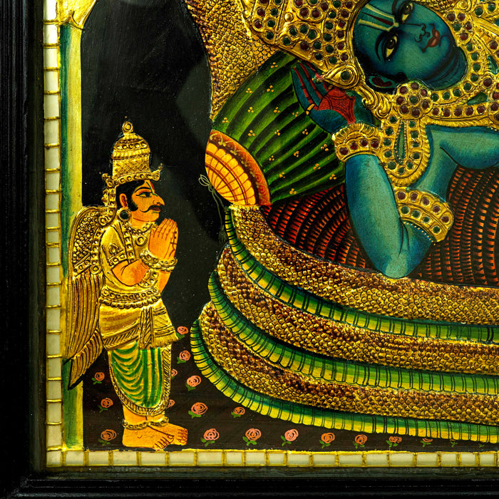 Tanjore Painting Teak with Ranganathar