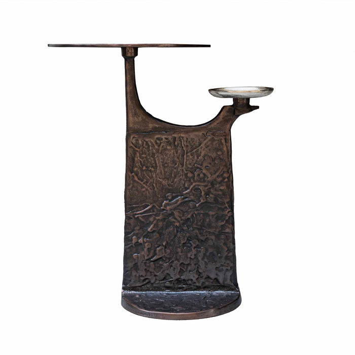 Eabha Brass Antique With Bronz Side Table - Small