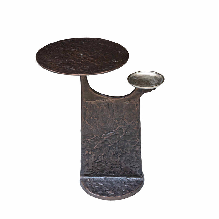 Eabha Brass Antique With Bronz Side Table - Small