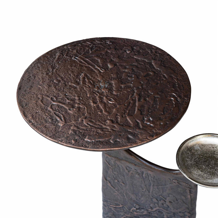 Eabha Brass Antique With Bronz Side Table - Small