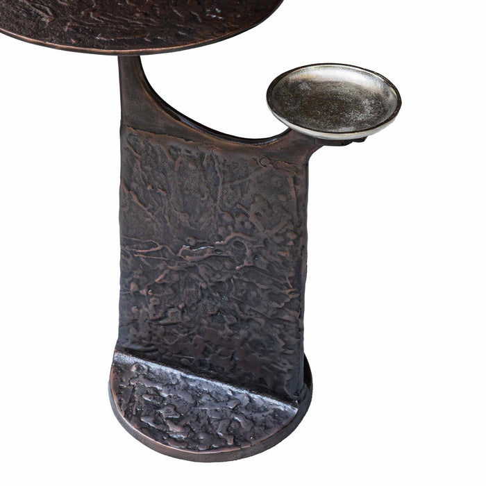 Eabha Brass Antique With Bronz Side Table - Small
