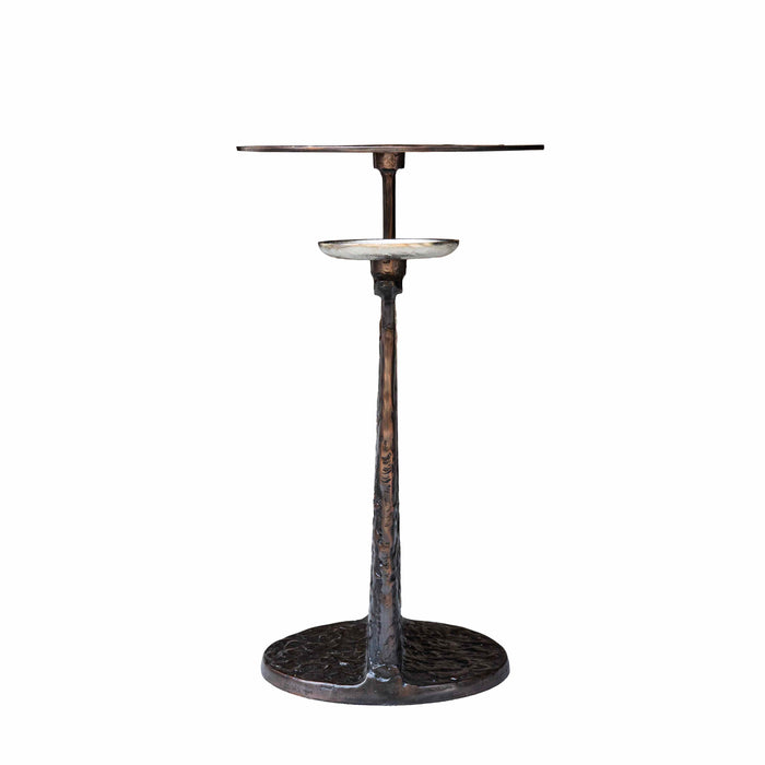 Eabha Brass Antique With Bronz Side Table - Small
