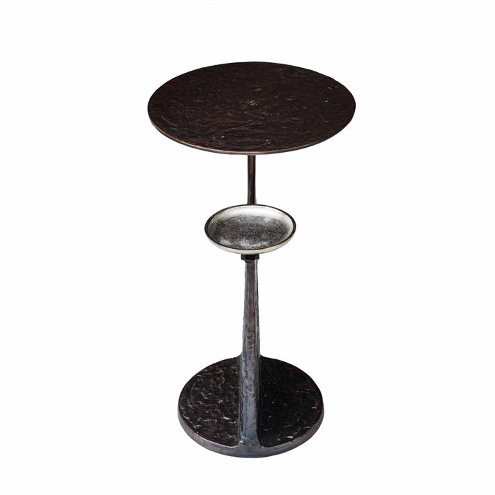 Eabha Brass Antique With Bronz Side Table - Small