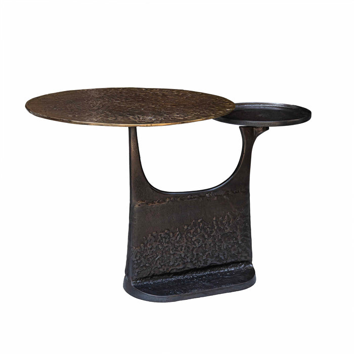 Eabha Brass Antique With Bronz Side Table - Large