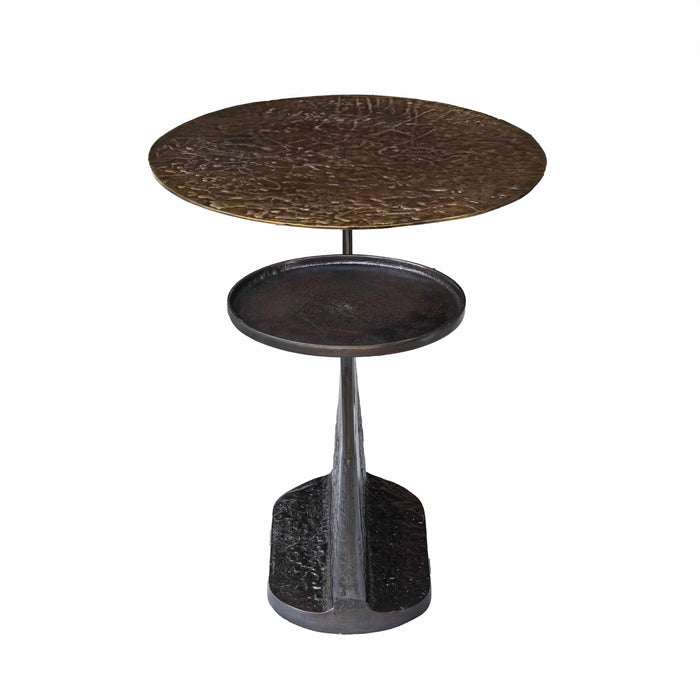 Eabha Brass Antique With Bronz Side Table - Large