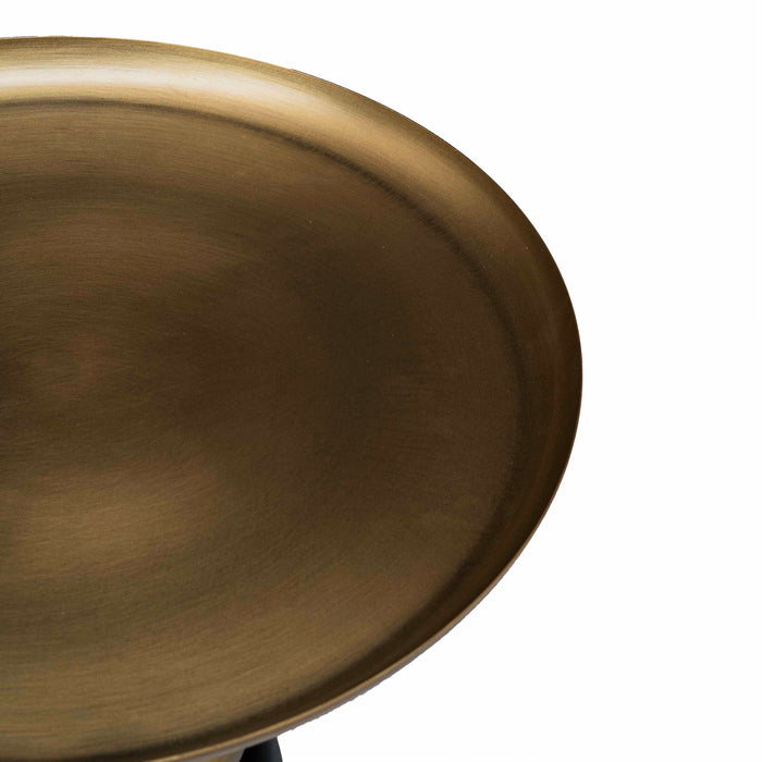 Torin Brass Antique With Blackish Bronze Side Table - Large