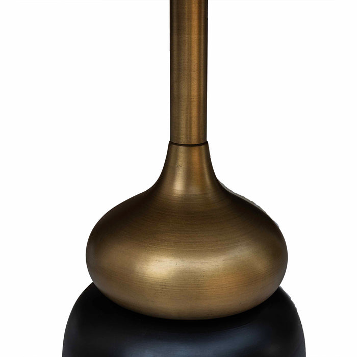 Torin Brass Antique With Blackish Bronze Side Table - Large
