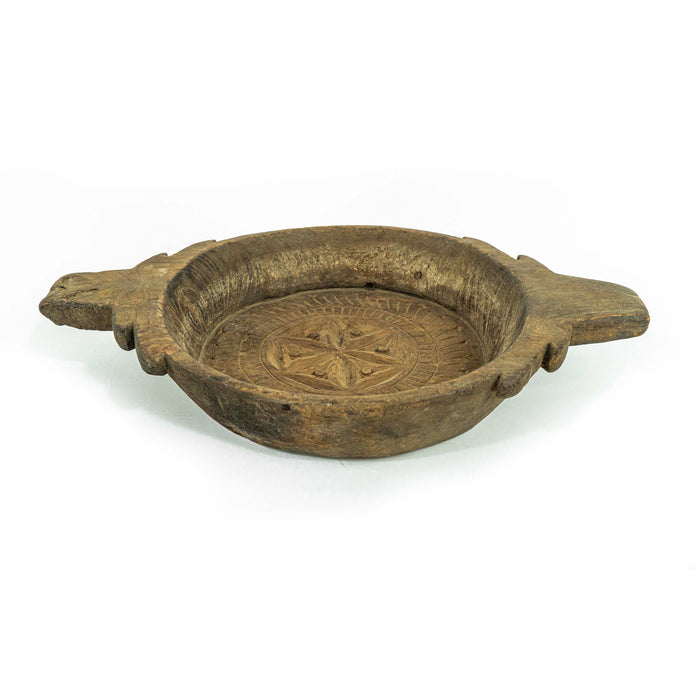 Sphatika Teakwood Carving Tray Plate