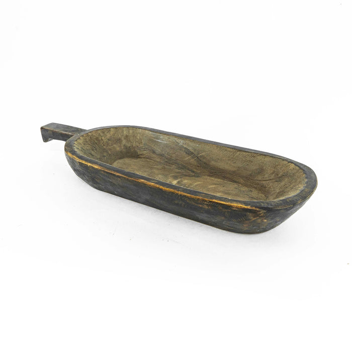 Sphatika Old Wooden Tray With Lean Handle