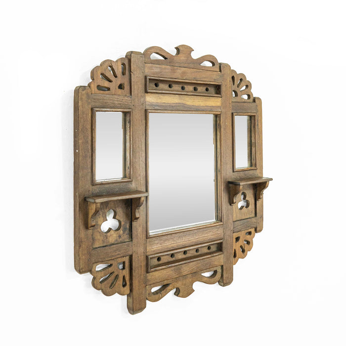 Parama Teak Wood Wall Mirror