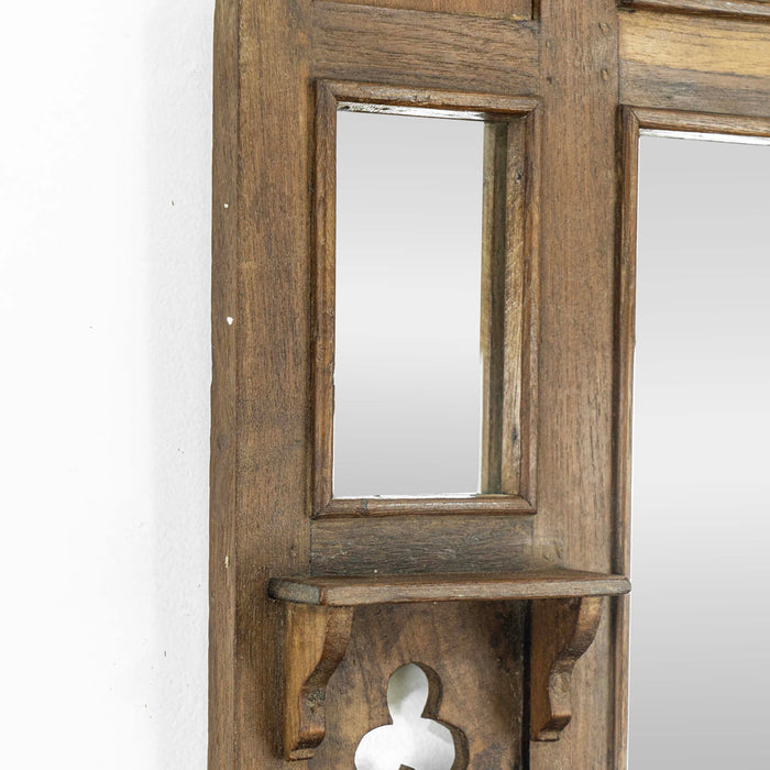 Parama Teak Wood Wall Mirror