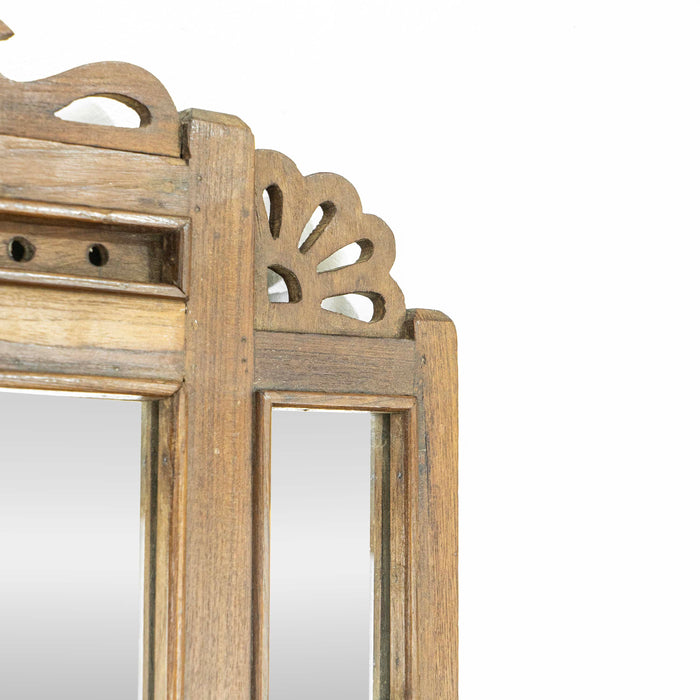 Parama Teak Wood Wall Mirror