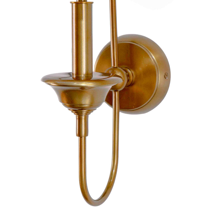 Sapphira Brass Wall Scone