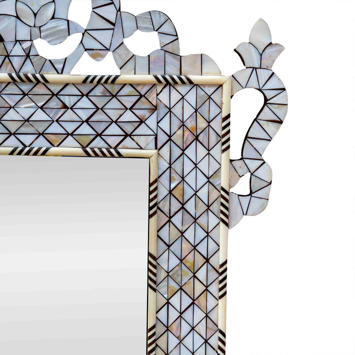 Azira Mop Inlay On Wood Mirror